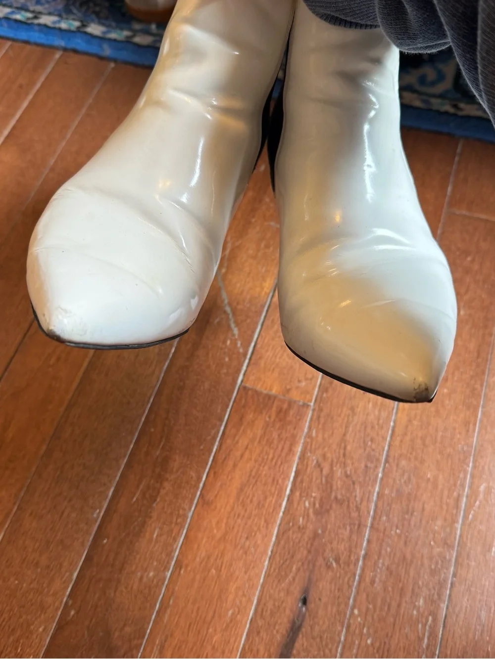 Anine Bing White Pointed-Toe Stevie Ankle Boots